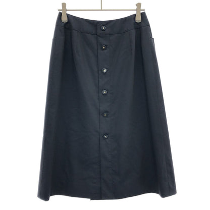 Chanel Wool Skirt Navy 36 — view 2