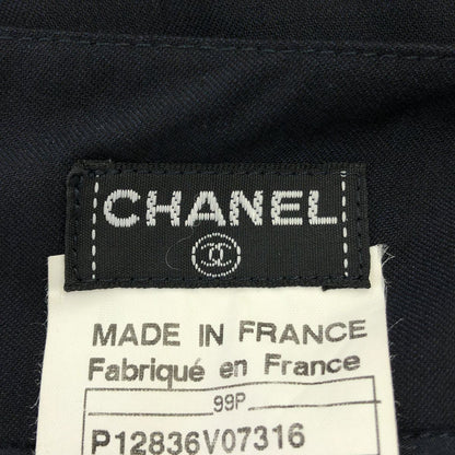 Chanel Wool Skirt Navy 36 — view 3