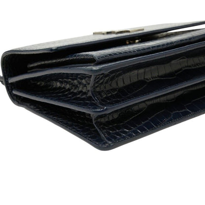 Saint Laurent YSL Monogram Sunset Croco Shoulder Bag — view 5