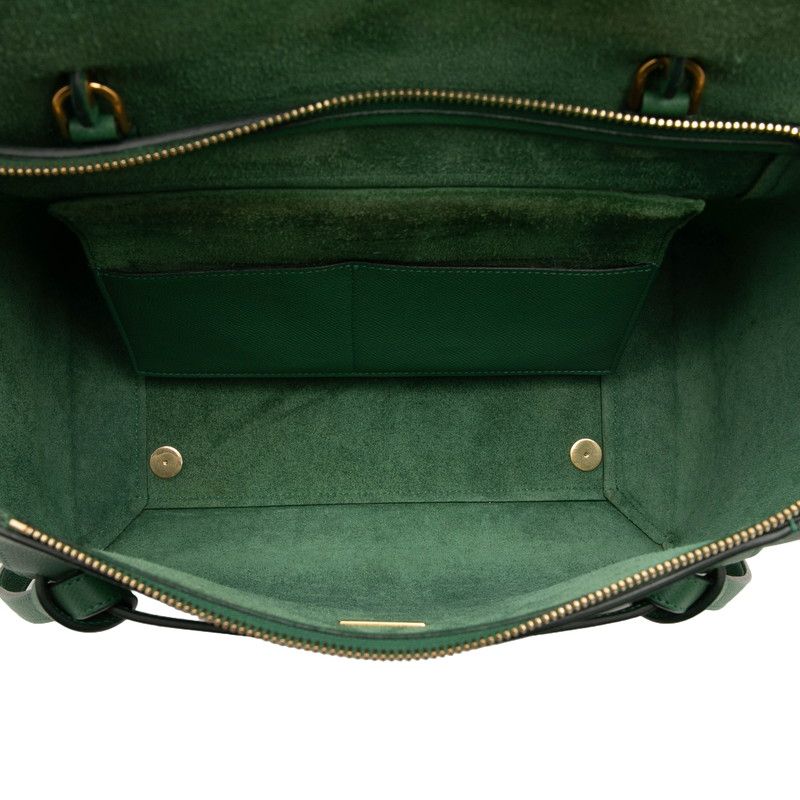 Celine Belt Bag 2-Way Green Leather — view 4