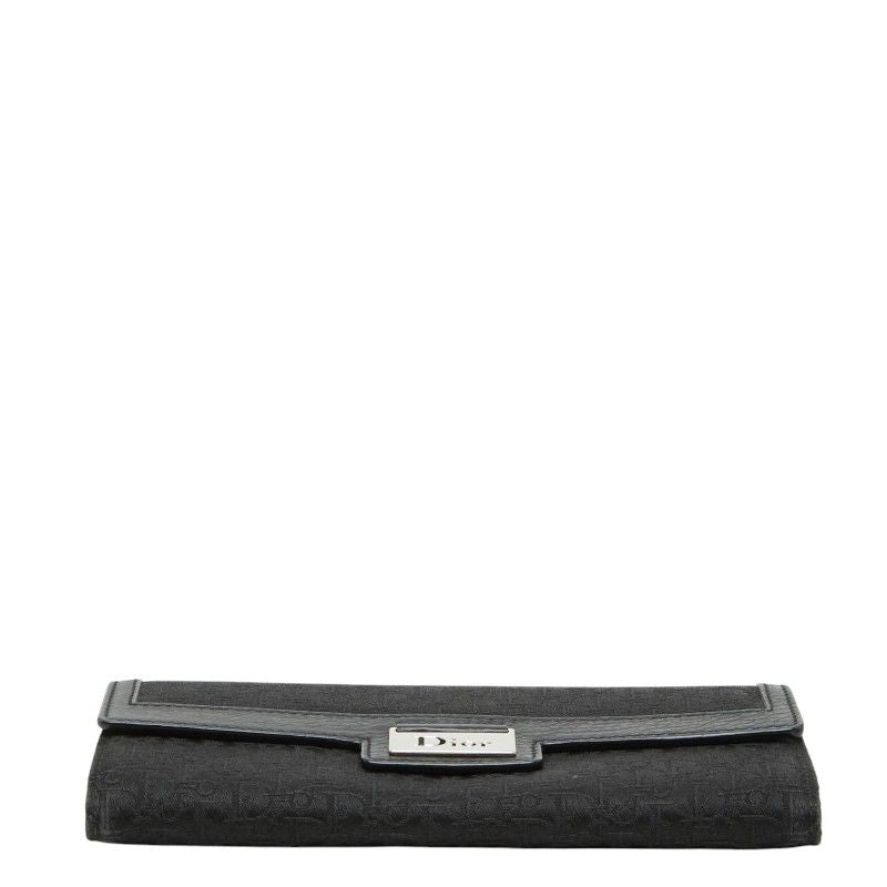Dior Trotter Wallet Black Canvas Leather — view 3