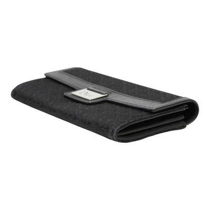 Dior Trotter Wallet Black Canvas Leather — view 4