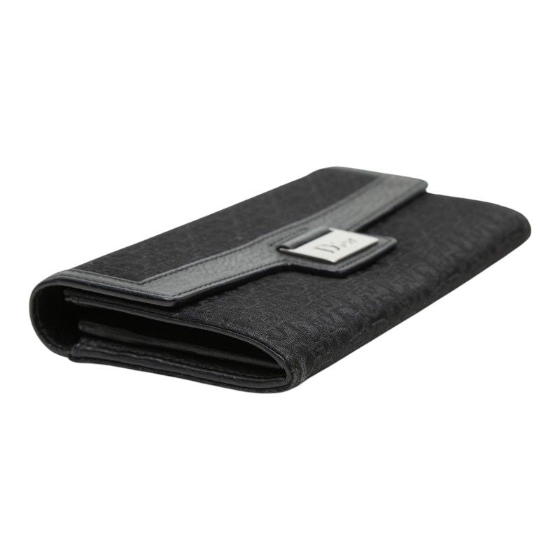 Dior Trotter Wallet Black Canvas Leather — view 5