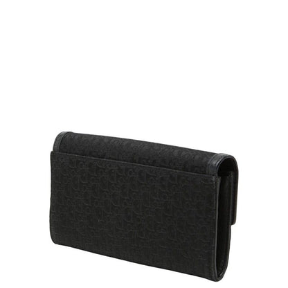 Dior Trotter Wallet Black Canvas Leather — view 2