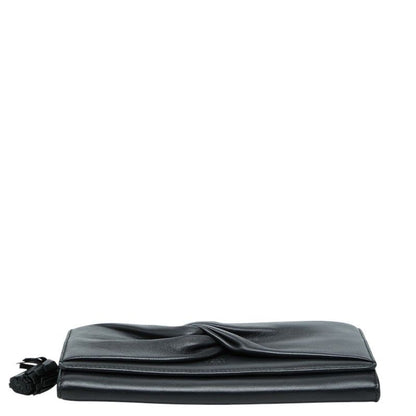 Loewe Anagram Wallet Chain Black Leather Shoulder Bag — view 3