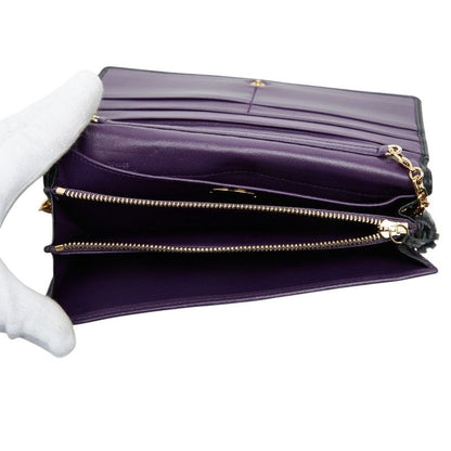 Loewe Anagram Wallet Chain Black Leather Shoulder Bag — view 6