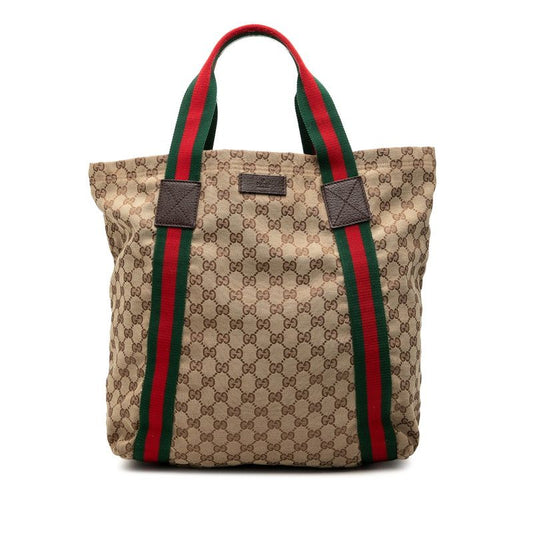 Gucci GG Canvas Tote Bag Beige