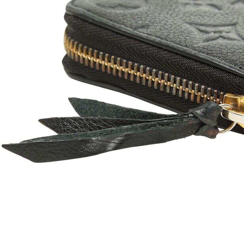 Louis Vuitton Monogram Empreinte Zippy Wallet Vintage Zip Around Black Leather — view 6