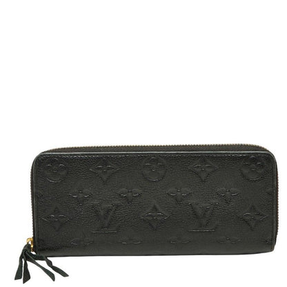 Louis Vuitton Monogram Empreinte Zippy Wallet Vintage Zip Around Black Leather