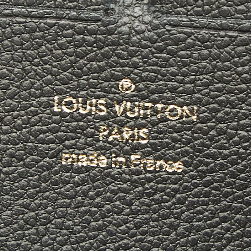 Louis Vuitton Monogram Empreinte Zippy Wallet Vintage Zip Around Black Leather — view 8