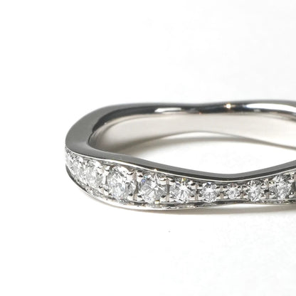 Harry Winston Pave Wave Band Ring Micro Diamond Silver Marriage — view 3