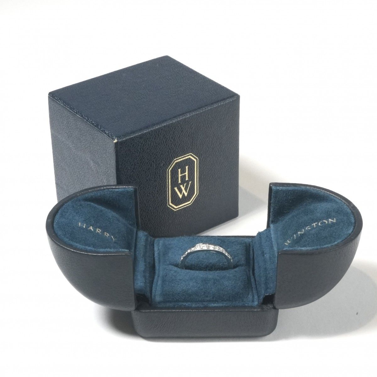 Harry Winston Pave Wave Band Ring Micro Diamond Silver Marriage — view 5