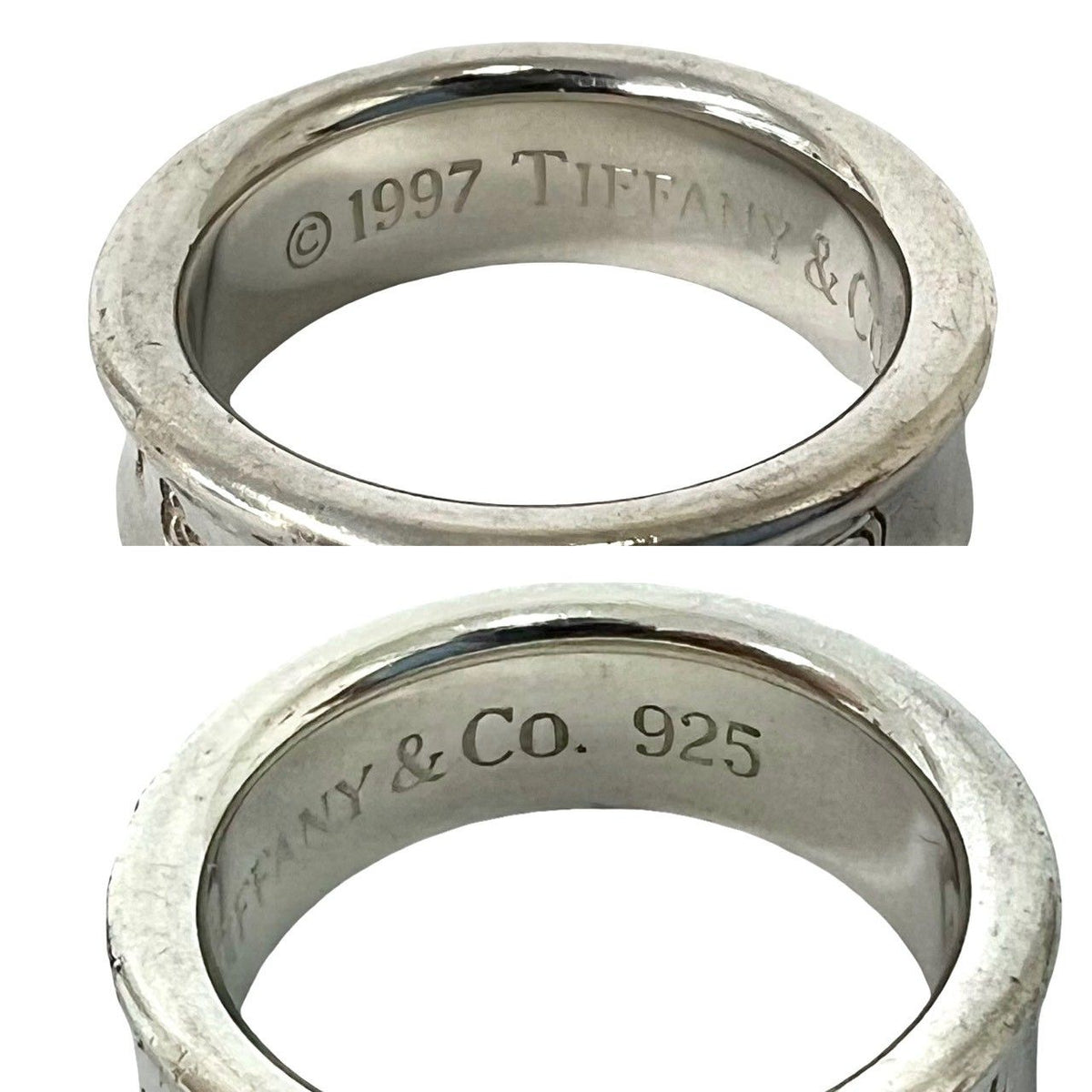 Tiffany & Co Vintage Narrow Ring 925 Sterling Silver — view 3
