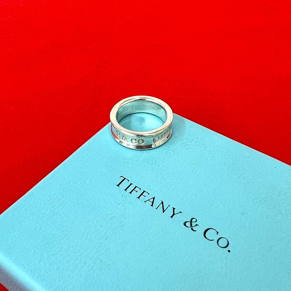 Tiffany & Co Vintage Narrow Ring 925 Sterling Silver