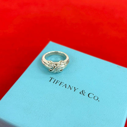 Tiffany & Co Vintage Signature Ring 925 Sterling Silver