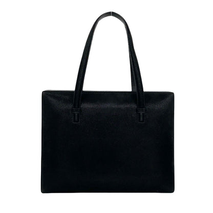 Loewe Vintage Anagram Logo Suede Leather Handbag Mini Tote Black — view 3