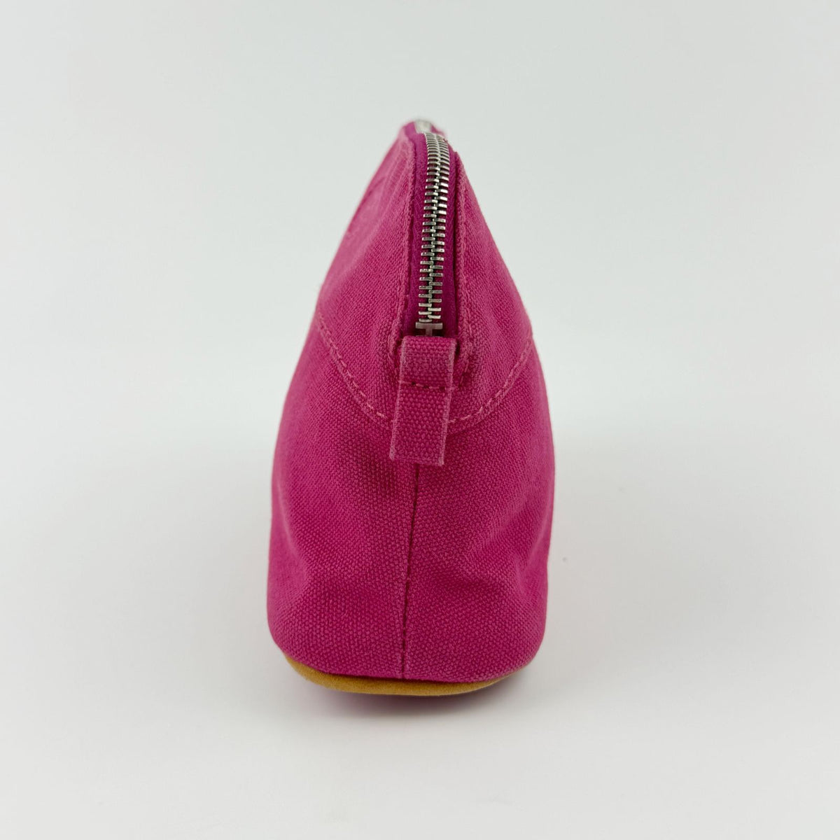 Hermes Bolide Pouch Logo Canvas Pink Vintage — view 3