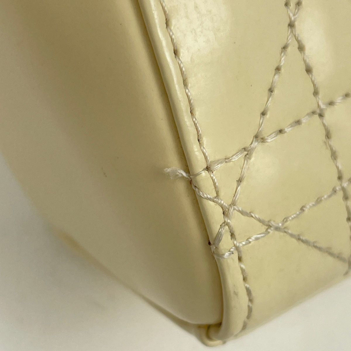 Dior Mini 2-Way Cannage Handbag Leather Cream — view 4