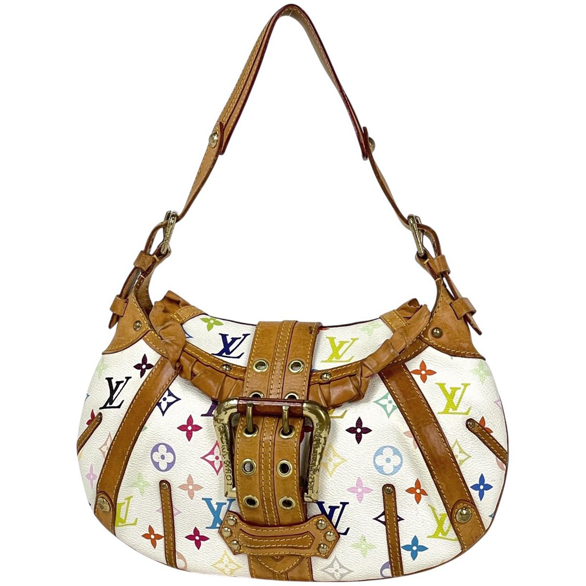 Louis Vuitton Leonor Shoulder Bag Monogram Multicolor Blanc