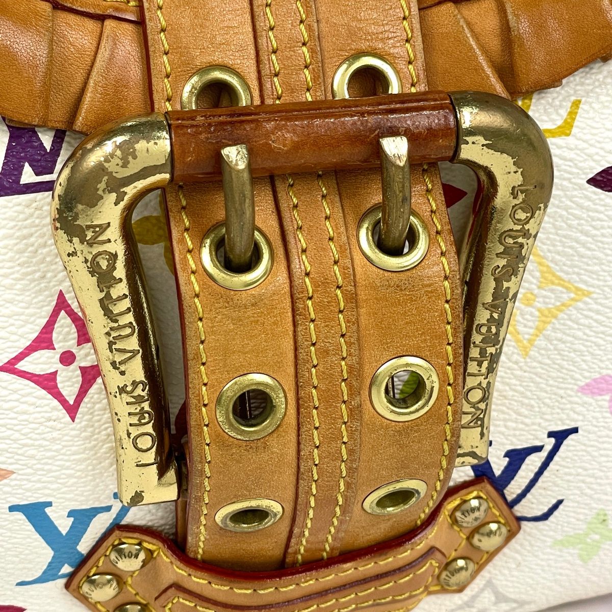 Louis Vuitton Leonor Shoulder Bag Monogram Multicolor Blanc — view 4