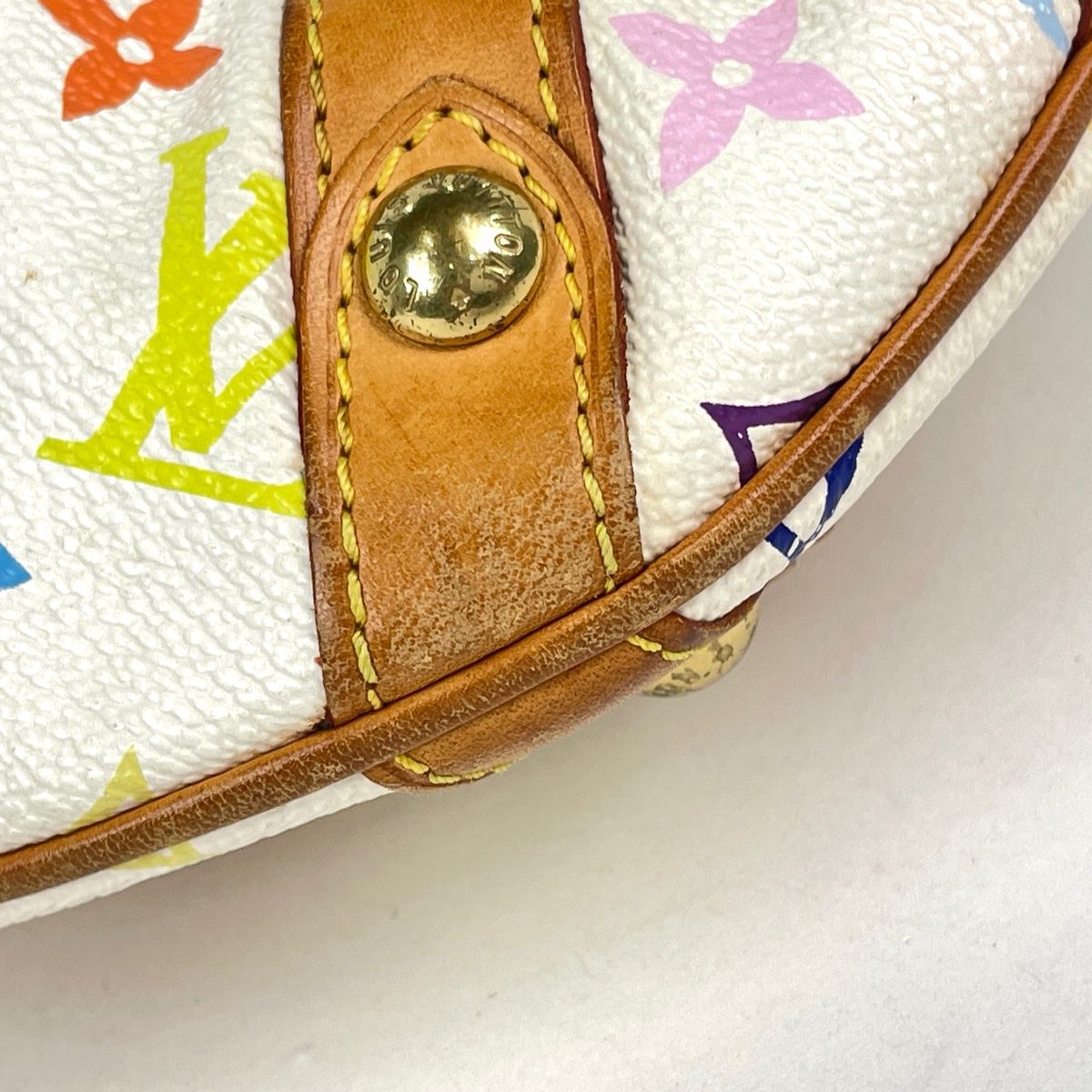 Louis Vuitton Leonor Shoulder Bag Monogram Multicolor Blanc — view 3