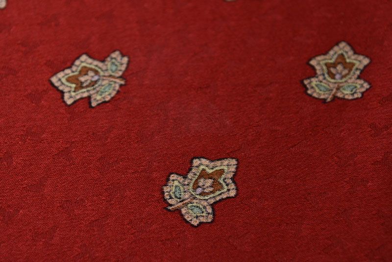 Tiffany & Co Scarf Silk Vintage Flower Motif Red Multi — view 7