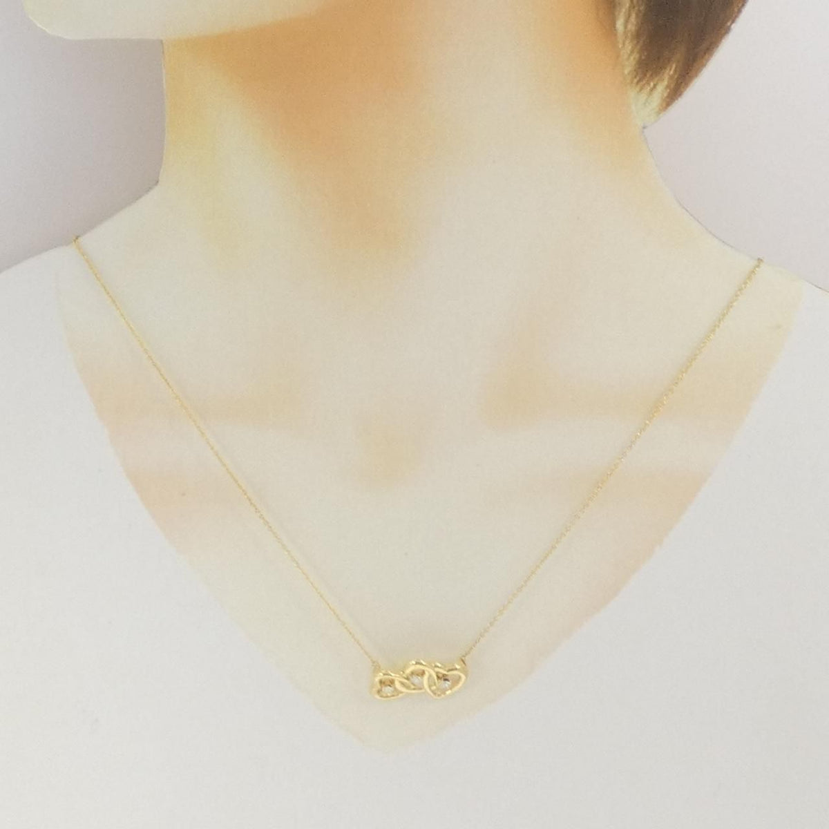 Tiffany & Co Triple Open Heart Necklace — view 6
