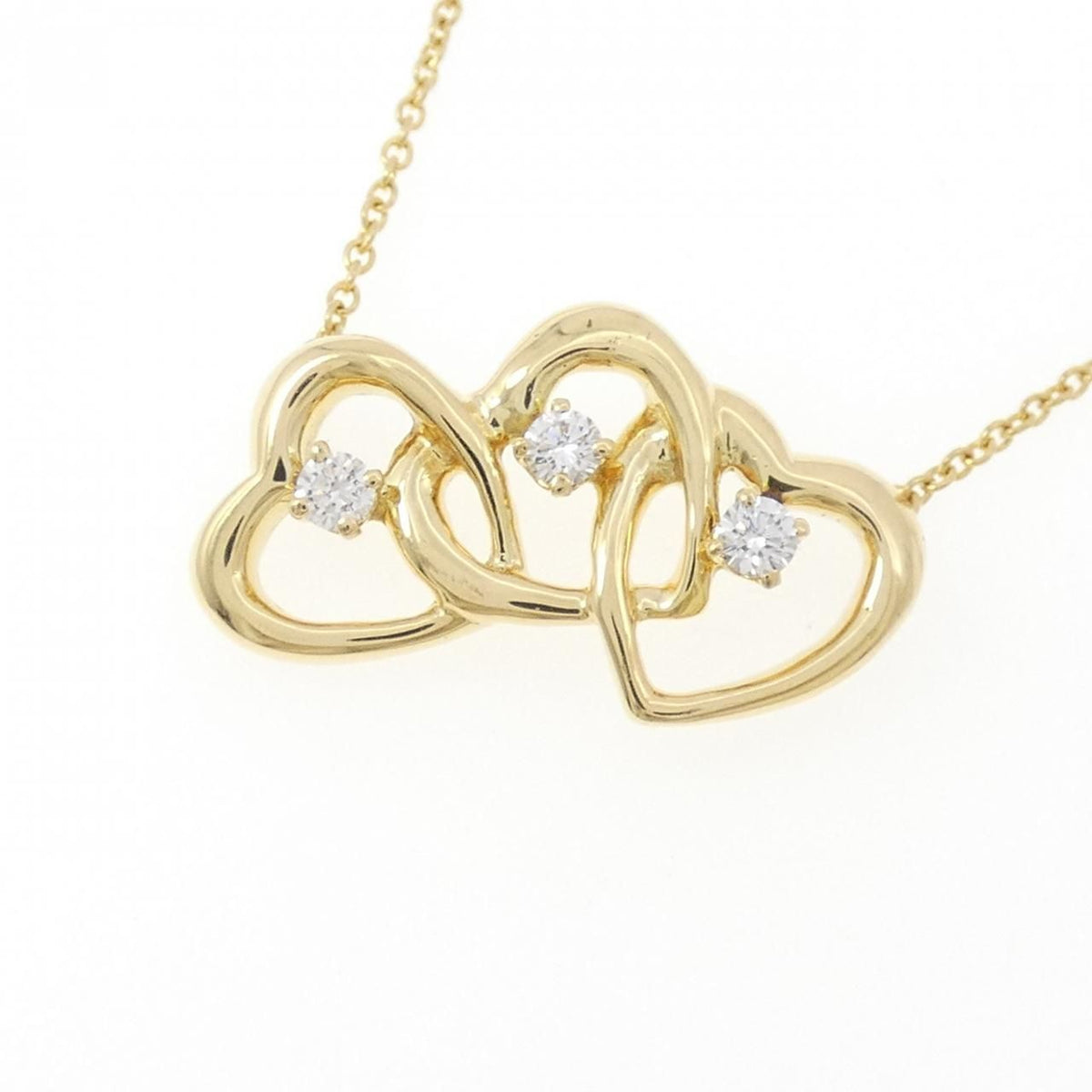 Tiffany & Co Triple Open Heart Necklace — view 3