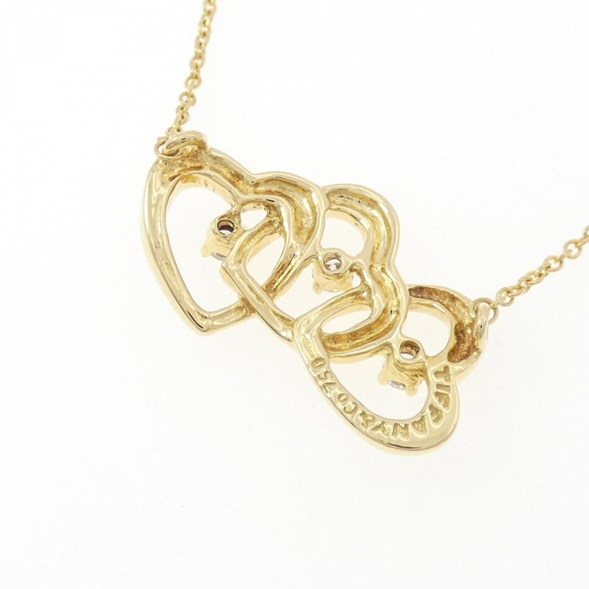 Tiffany & Co Triple Open Heart Necklace — view 4
