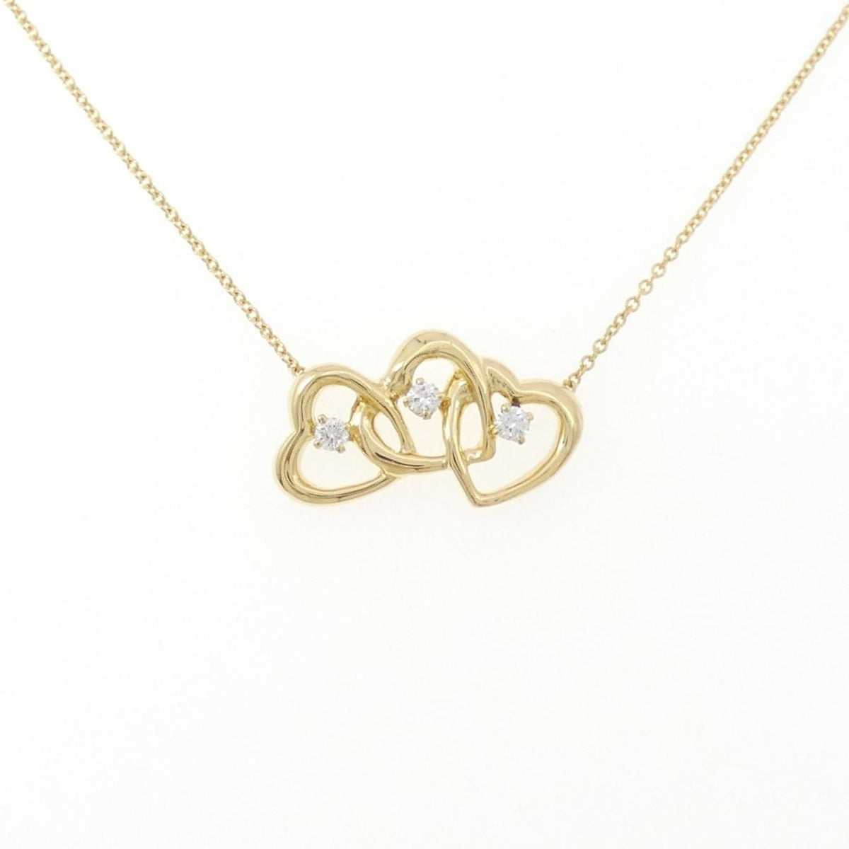 Tiffany & Co Triple Open Heart Necklace