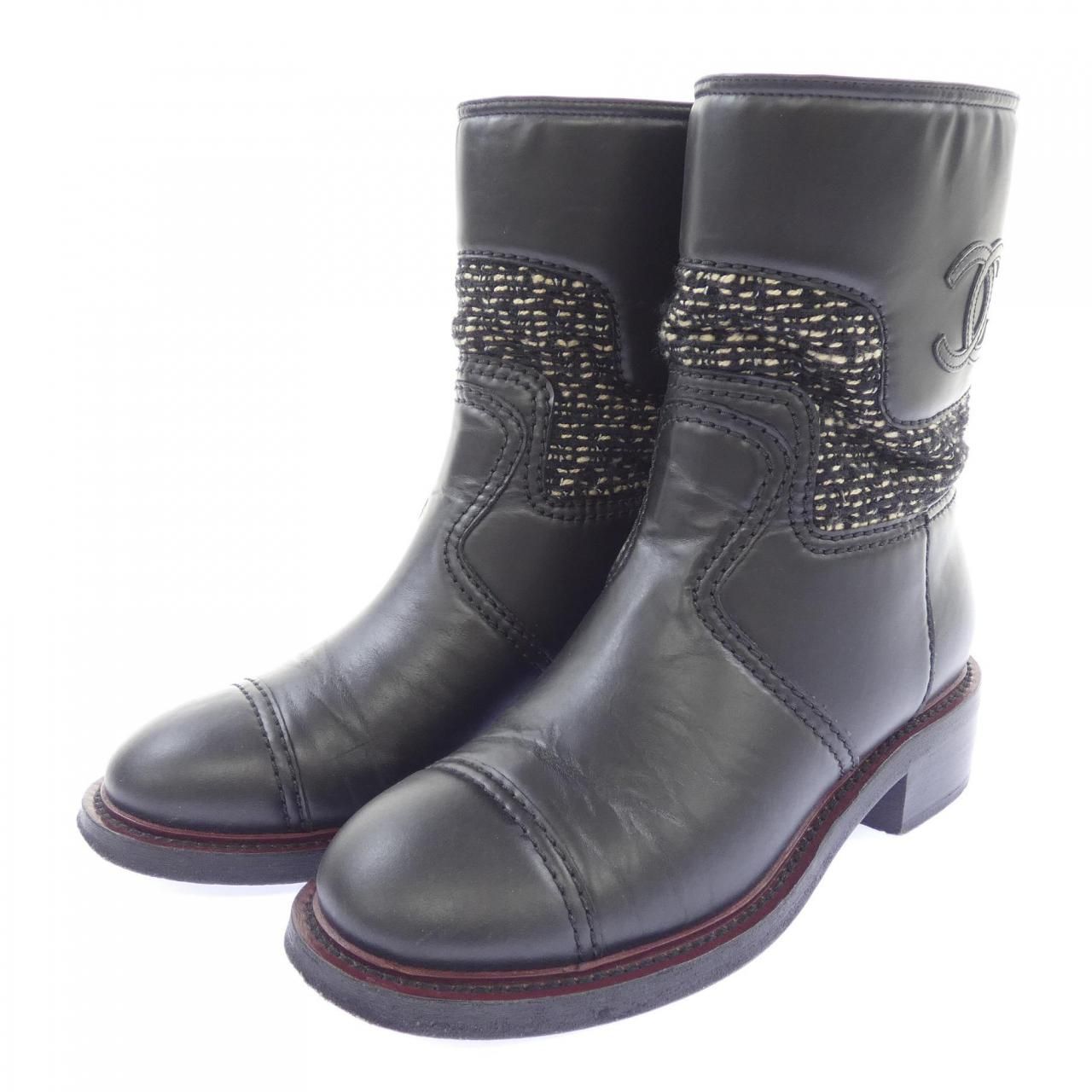 Chanel Short Boots Black — view 3