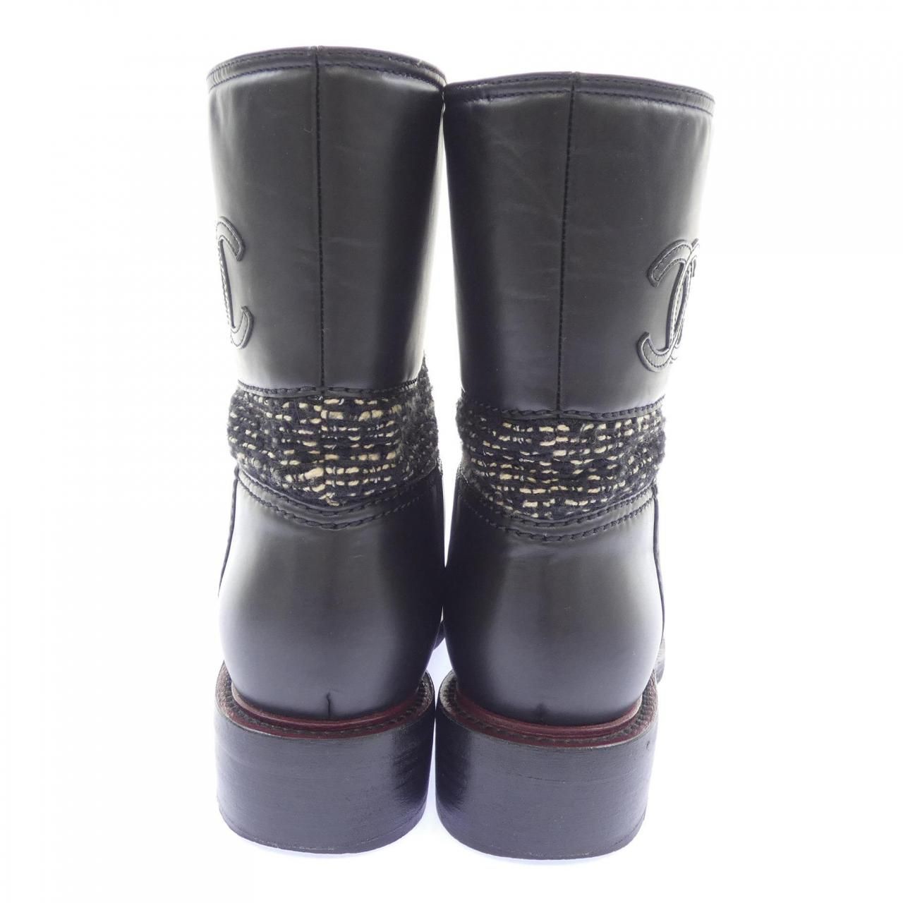 Chanel Short Boots Black — view 5