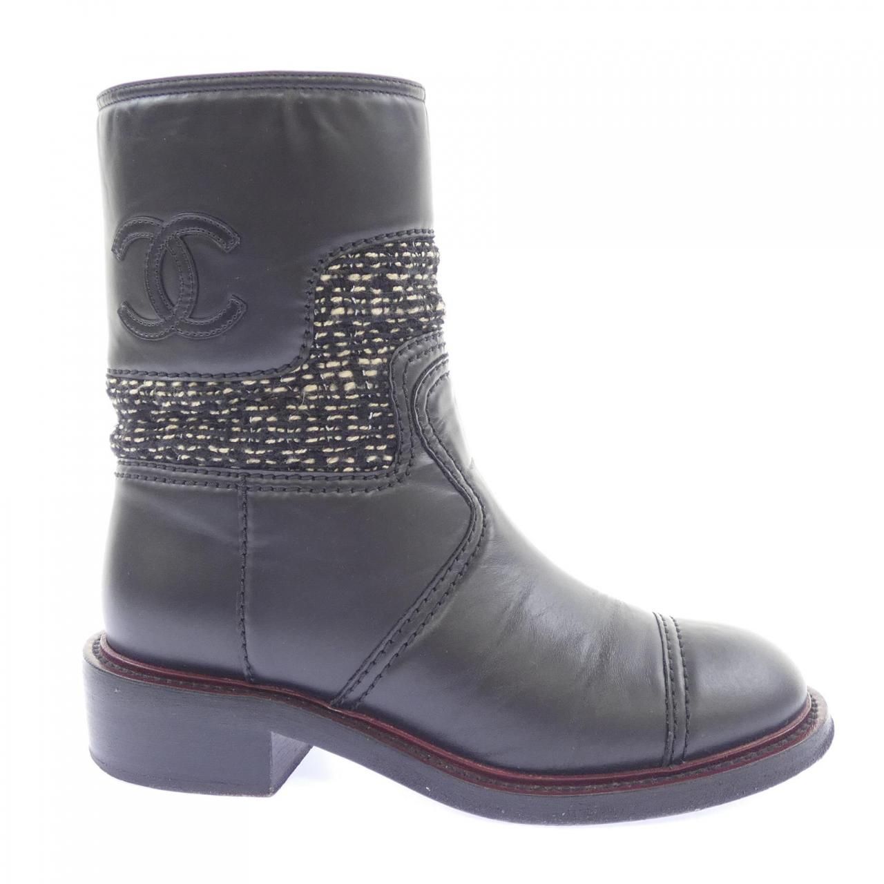 Chanel Short Boots Black