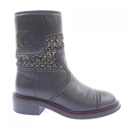 Chanel Short Boots Black