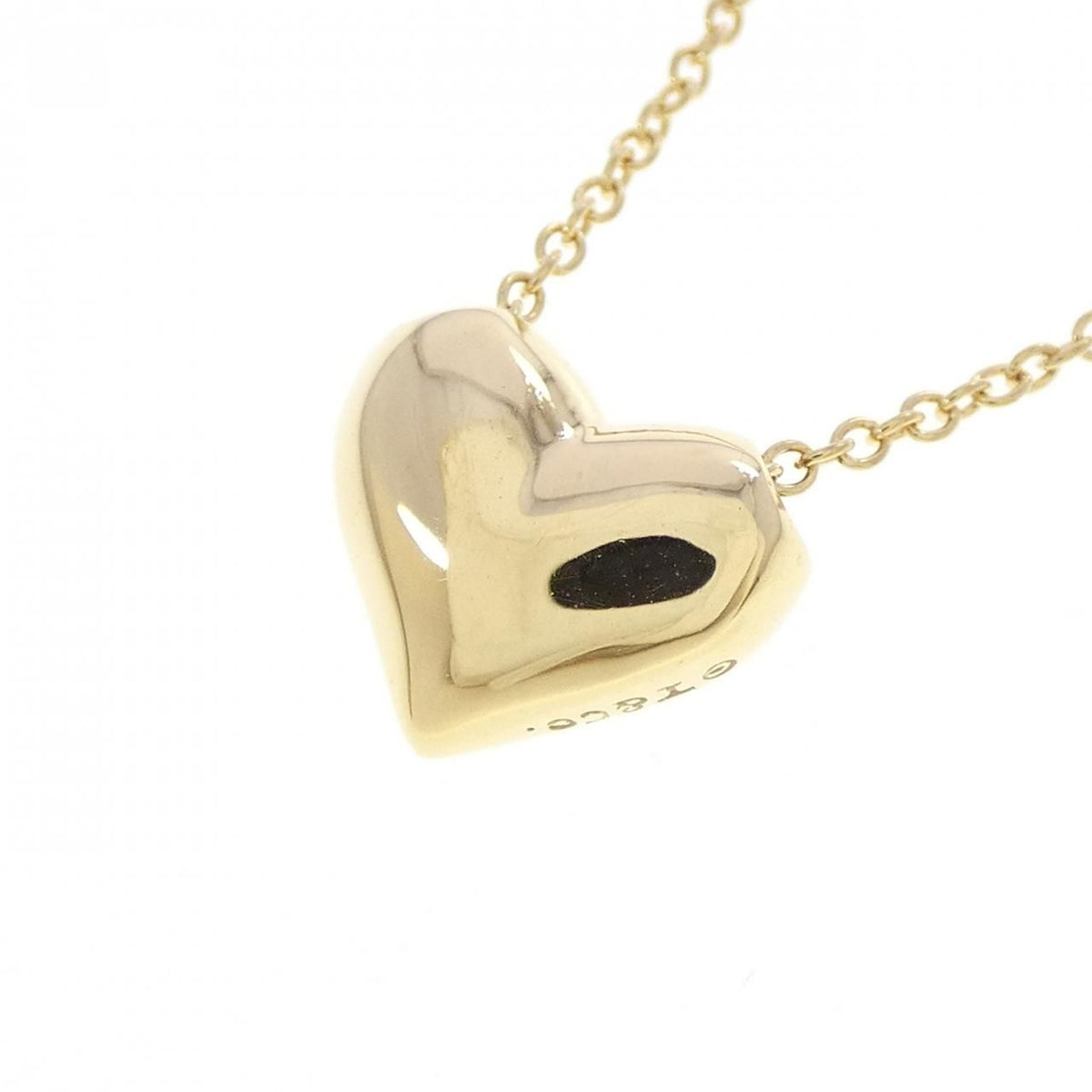 Tiffany & Co Dots Pinched Heart Necklace — view 4