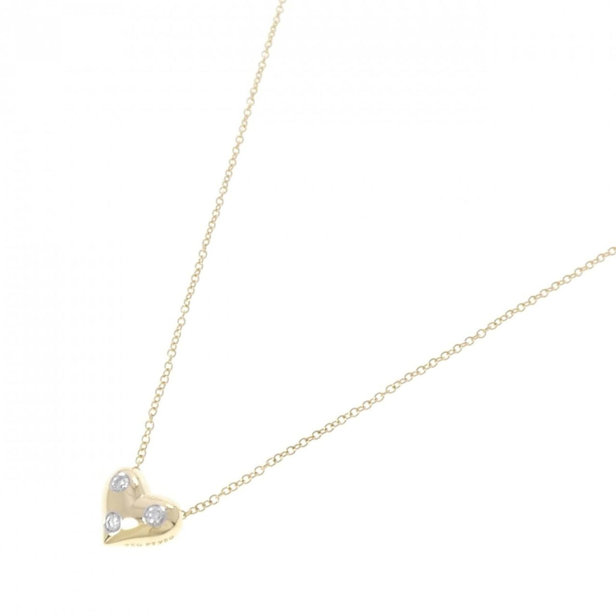 Tiffany & Co Dots Pinched Heart Necklace — view 2