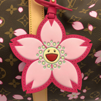 Louis Vuitton Monogram Cherry Blossom Keepall Bandouliere Boston Bag — view 8