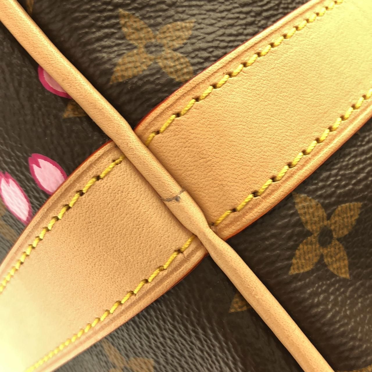 Louis Vuitton Monogram Cherry Blossom Keepall Bandouliere Boston Bag — view 3