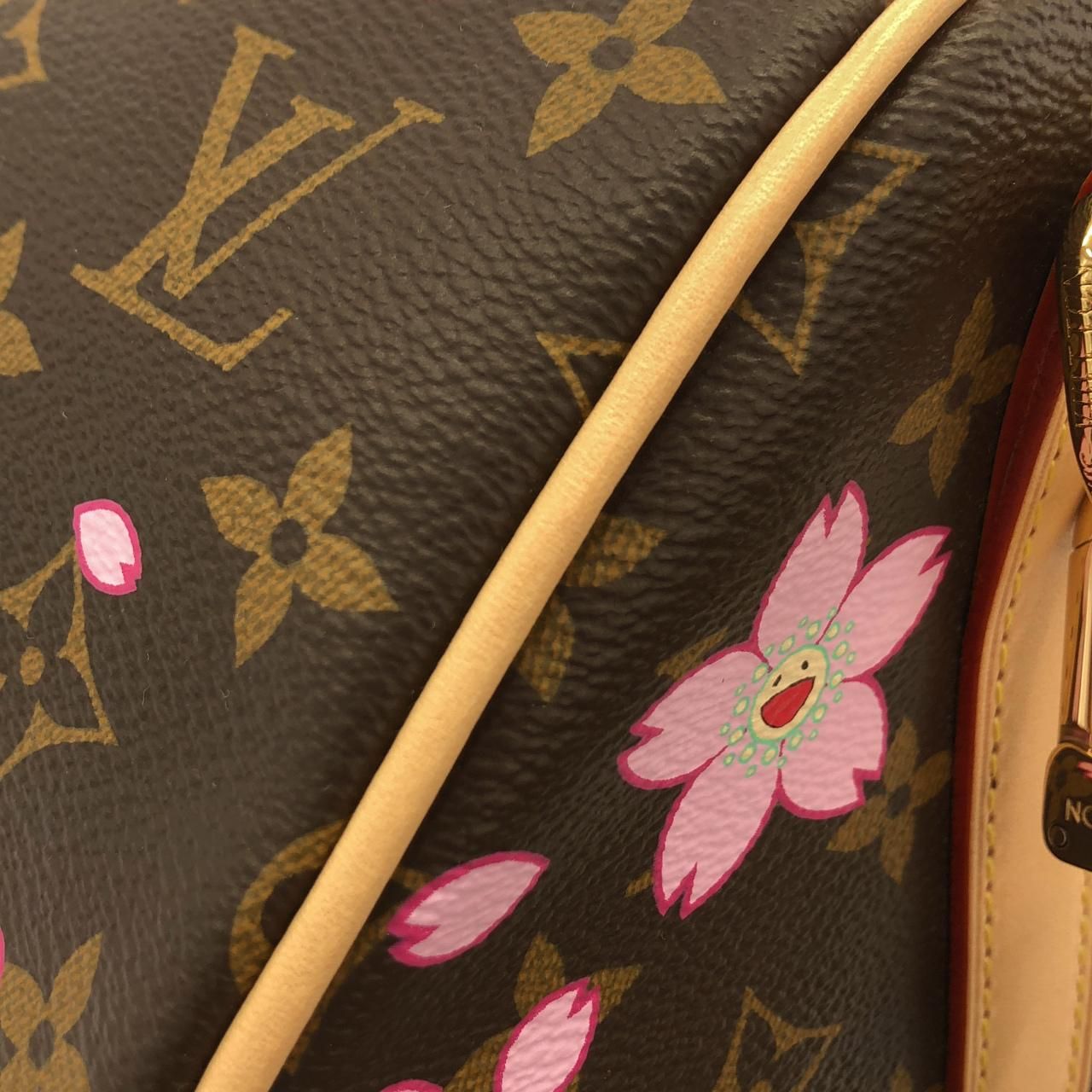 Louis Vuitton Monogram Cherry Blossom Keepall Bandouliere Boston Bag — view 7