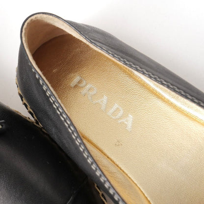 Prada Slip On Lamb Nappa Leather Espadrilles Shoes 35.5 — view 6
