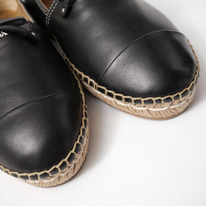 Prada Slip On Lamb Nappa Leather Espadrilles Shoes 35.5 — view 4