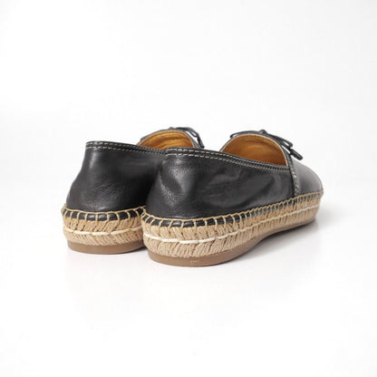 Prada Slip On Lamb Nappa Leather Espadrilles Shoes 35.5 — view 3