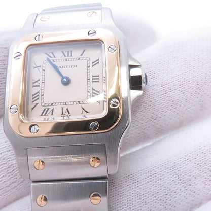 Cartier Santos Galbee SM Watch Quartz Ivory Dial — view 5
