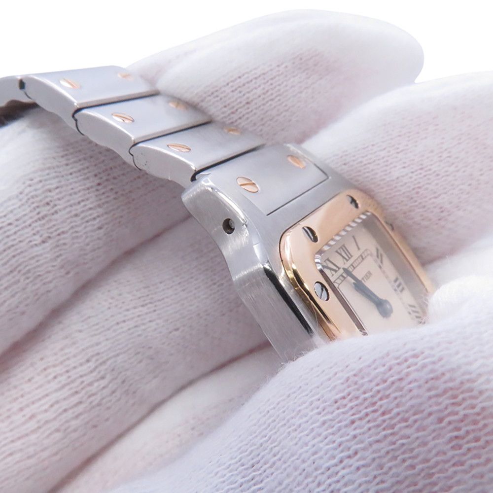 Cartier Santos Galbee SM Watch Quartz Ivory Dial — view 6