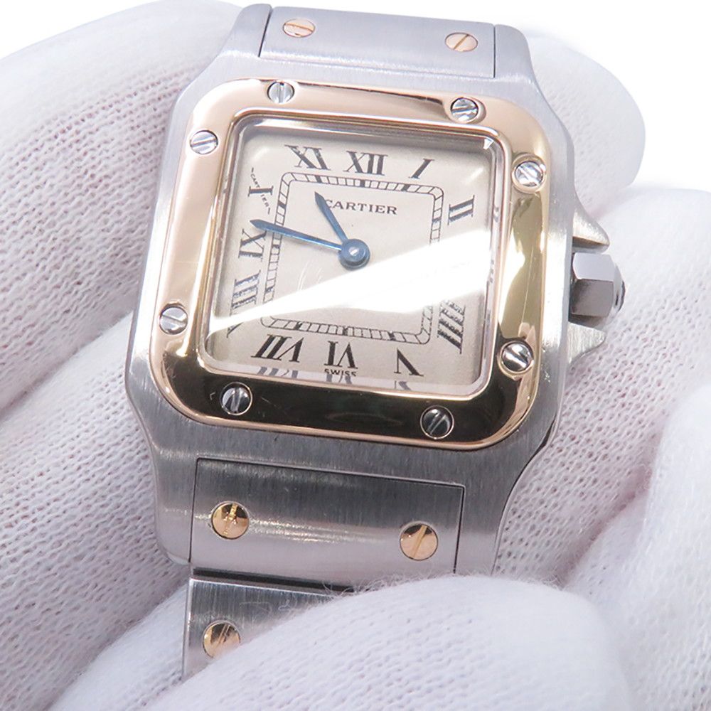 Cartier Santos Galbee SM Watch Quartz Ivory Dial — view 4