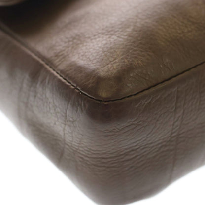 Chrome Hearts Hot Pot Cross Ball Button Leather Shoulder Bag Brown Silver — view 5