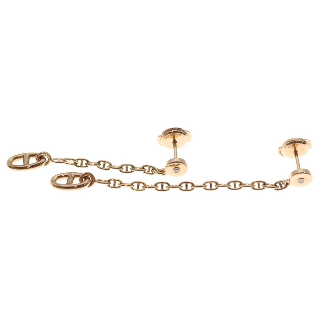 Hermes Chaine D'Ancre Farandole Earrings Pink Gold — view 3
