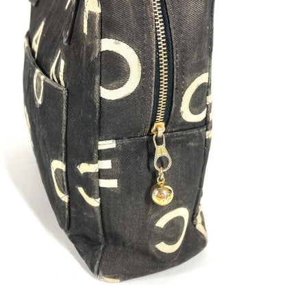 Chanel Handbag Pattern Icon CC Logo Canvas Black — view 6