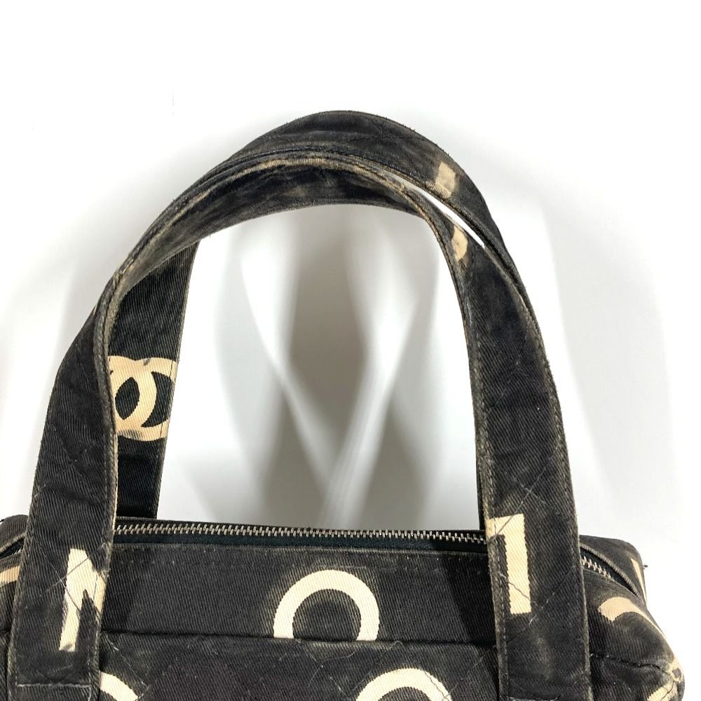 Chanel Handbag Pattern Icon CC Logo Canvas Black — view 3