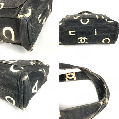 Chanel Handbag Pattern Icon CC Logo Canvas Black — view 7